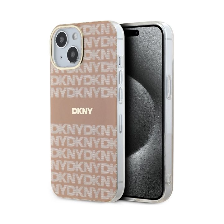 DKNY DKHMP15SHRHSEP iPhone 15 / 14 / 136.1" różowy/pink hardcase IML Mono & Stripe MagSafe na NearMe.pl