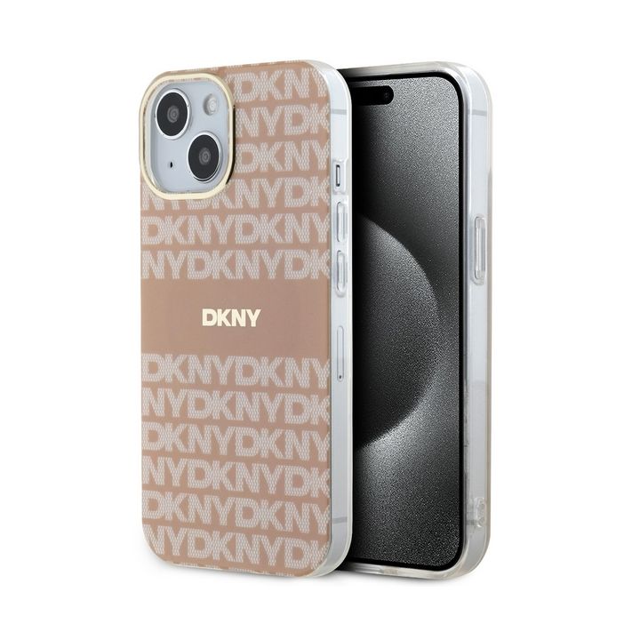 DKNY DKHMP15MHRHSEP iPhone 15 Plus /14 Plus 6.7" różowy/pink hardcase IML Mono & Stripe MagSafe na NearMe.pl