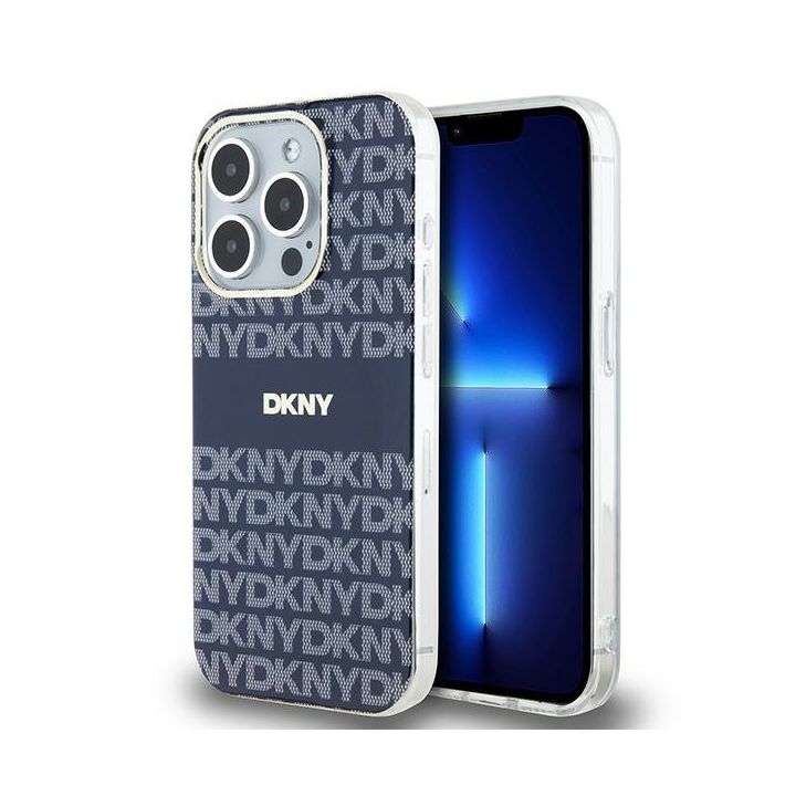 DKNY DKHMP15XHRHSEB iPhone 15 Pro Max6.7" niebieski/blue hardcase IML Mono & Stripe MagSafe na NearMe.pl