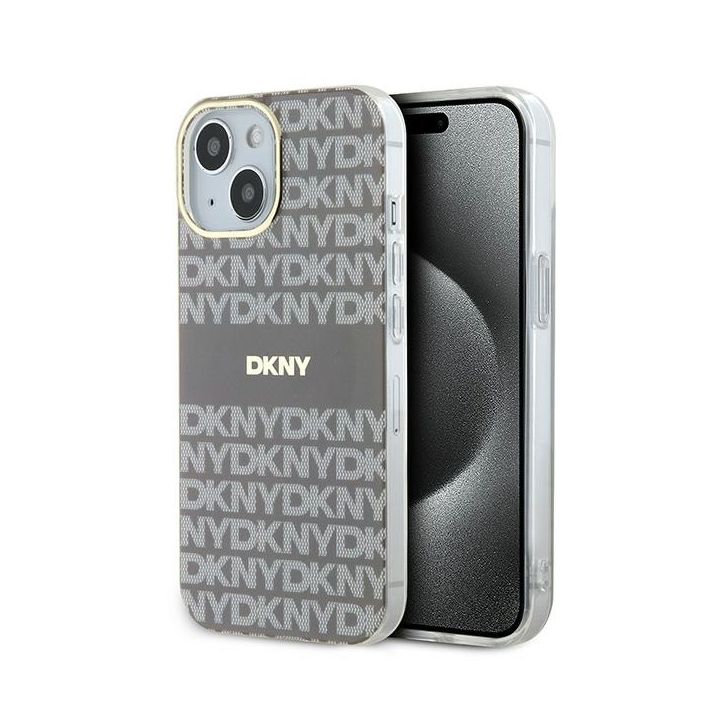 DKNY DKHMP15SHRHSEE iPhone 15 / 14 / 136.1" beżowy/beige hardcase IML Mono & Stripe MagSafe na NearMe.pl