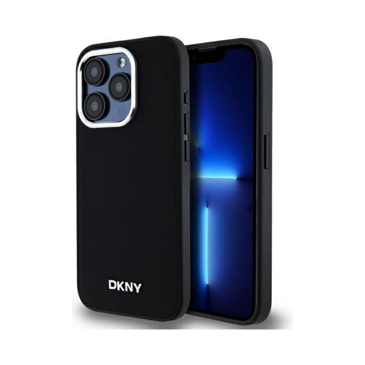 DKNY DKHMP15LPSCMCLK iPhone 15 Pro6.1" czarny/black hardcase Plain Logo MagSafe na NearMe.pl