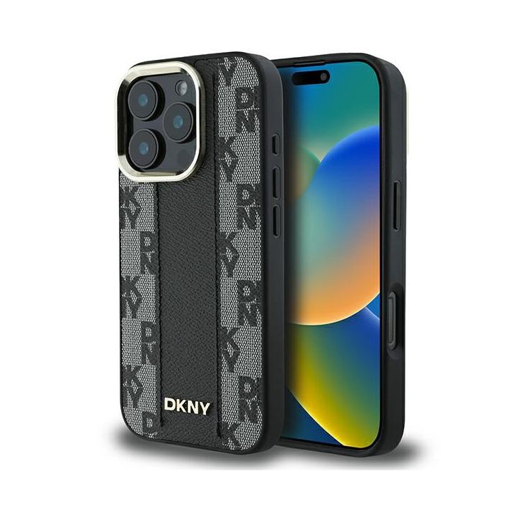DKNY DKHMP16LPCPVSLK iPhone 16 Pro6.3" czarny/black hardcase Checkered Pattern Magsafe na NearMe.pl