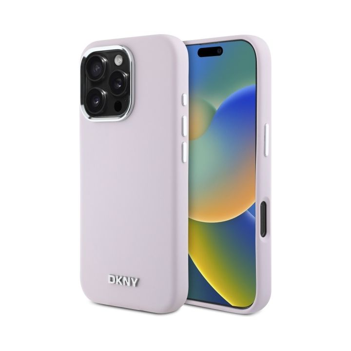 DKNY DKHMP16XSMCHLP iPhone 16 Pro Max 6.9" różowy/pink hardcase Liquid Silicone Small Metal Logo MagSafe na NearMe.pl
