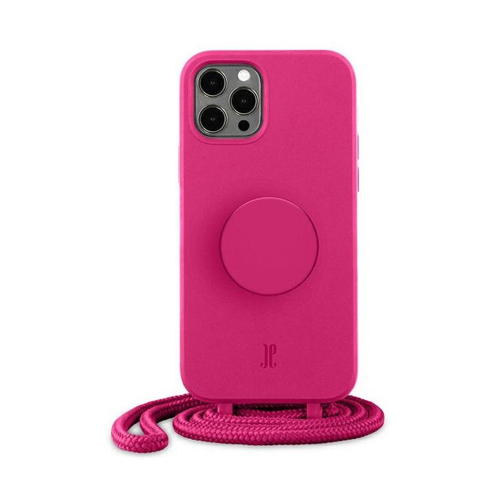 Etui JE PopGrip iPhone 12/12 Pro 6,1"różowy/orchid flower 30090 (Just Elegance) na NearMe.pl