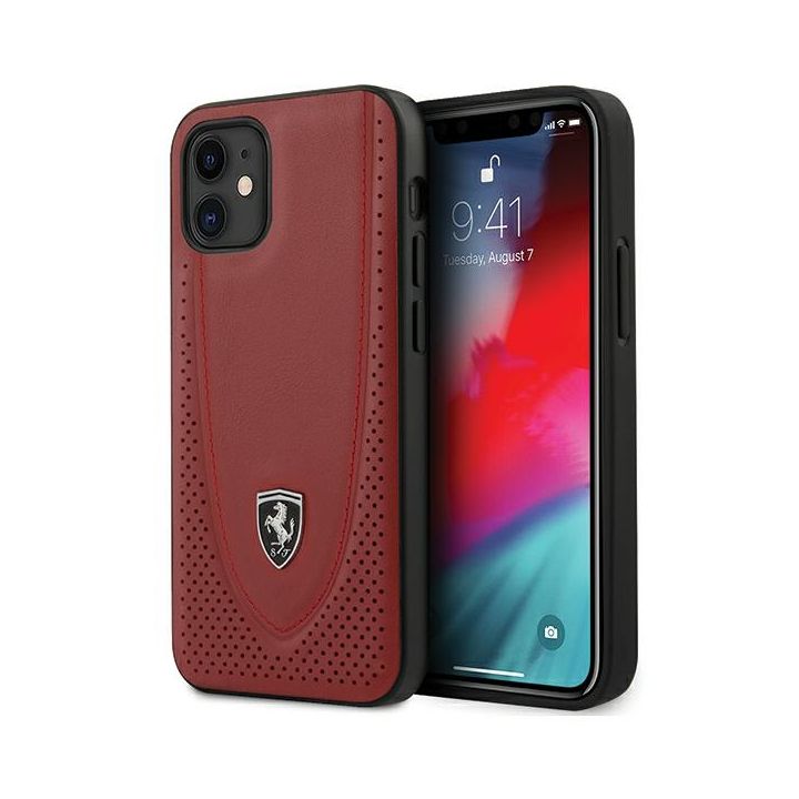 Ferrari FEOGOHCP12SRE iPhone 12 mini 5,4" czerwony/red hardcase Off Track Perforated na NearMe.pl