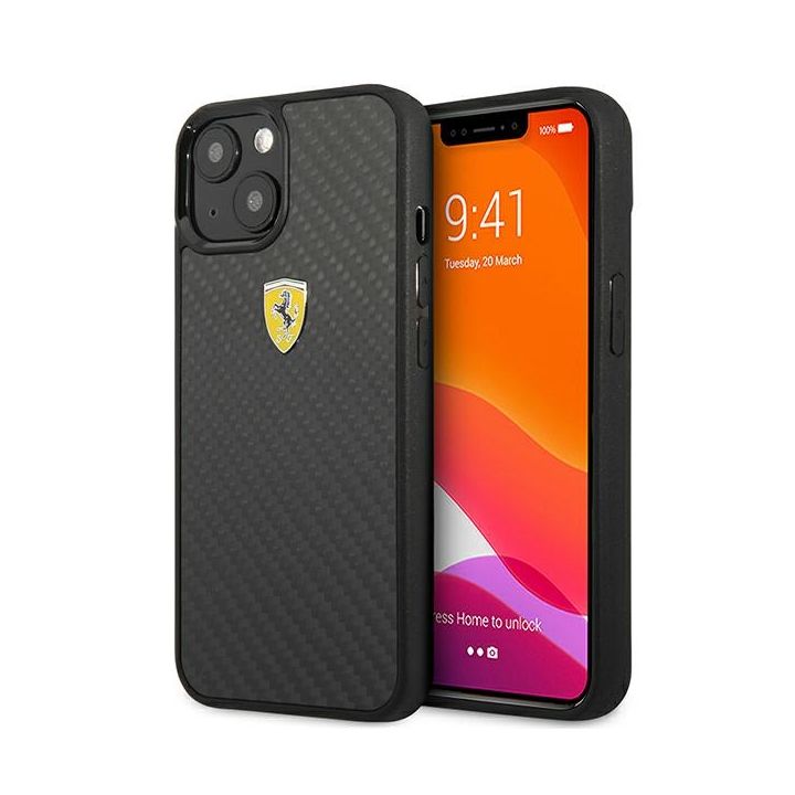 Ferrari FEHCP13SFCABK iPhone 13 mini5,4" czarny/black hardcase On Track Real Carbon na NearMe.pl