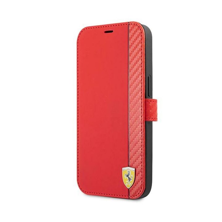 Ferrari FESAXFLBKP13SRE iPhone 13 mini 5,4" czerwony/red book On Track Carbon Stripe na NearMe.pl