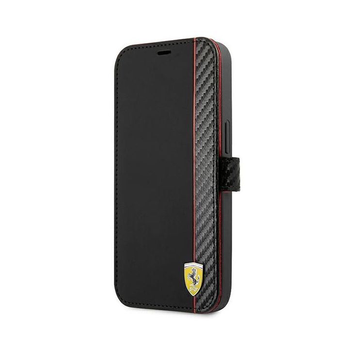 Ferrari FESAXFLBKP13SBK iPhone 13 mini 5,4" czarny/black book On Track Carbon Stripe na NearMe.pl