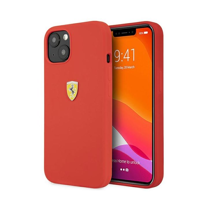 Ferrari FESSIHCP13SRE iPhone 13 mini5,4" czerwony/red hardcase Silicone na NearMe.pl