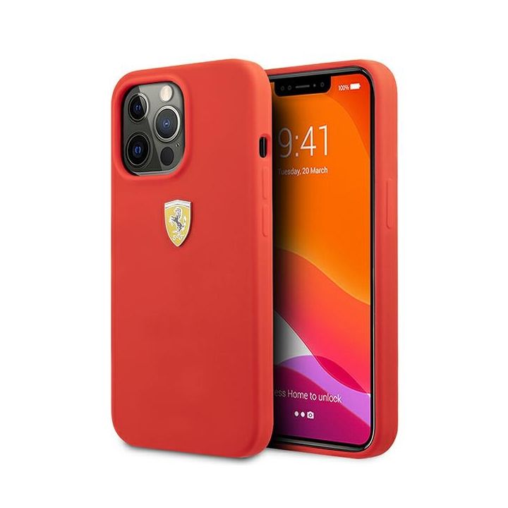 Ferrari FESSIHCP13XRE iPhone 13 Pro Max6,7" czerwony/red hardcase Silicone na NearMe.pl