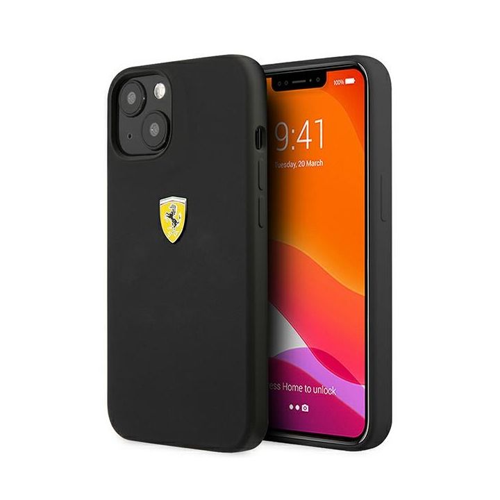 Ferrari FESSIHCP13SBK iPhone 13 mini5,4" czarny/black hardcase Silicone na NearMe.pl