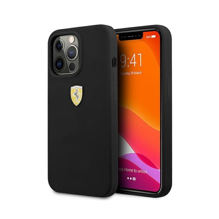 Ferrari FESSIHCP13LBK iPhone 13 Pro / 136,1" czarny/black hardcase Silicone na NearMe.pl