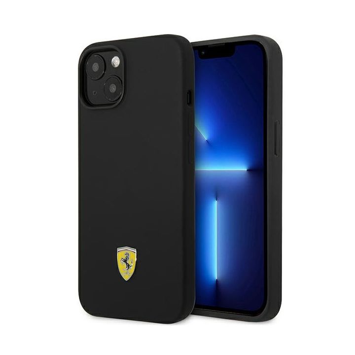 Ferrari FEHCP14MSIBBK iPhone 14 Plus / 15 Plus 6,7" czarny/black hardcase Silicone Metal Logo na NearMe.pl