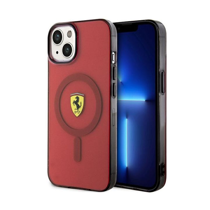 Ferrari FEHMP14SURKR iPhone 14 / 15 / 136.1" czerwony/red hardcase Translucent Magsafe na NearMe.pl