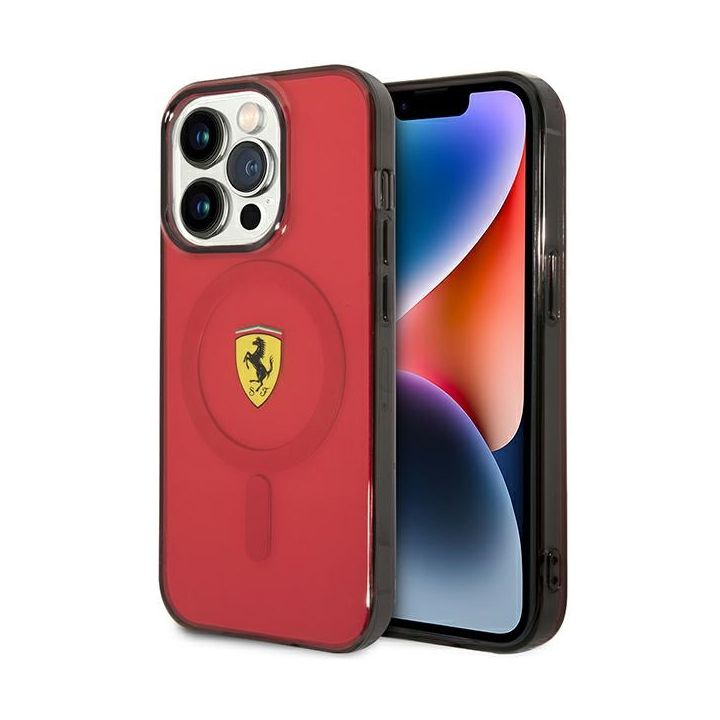 Ferrari FEHMP14XURKR iPhone 14 Pro Max 6.7" czerwony/red hardcase Translucent Magsafe na NearMe.pl