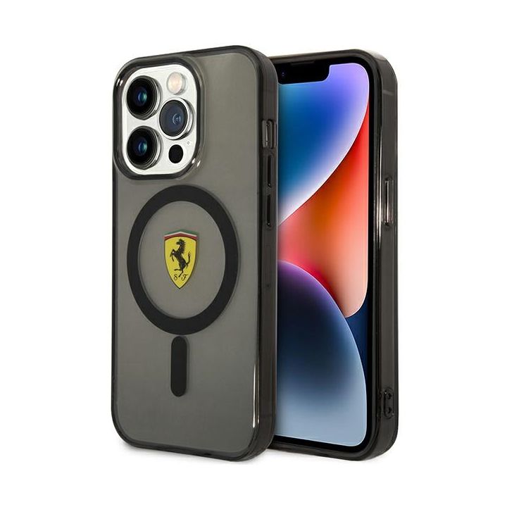Ferrari FEHMP14XURKK iPhone 14 Pro Max 6.7" czarny/black hardcase Translucent Magsafe na NearMe.pl