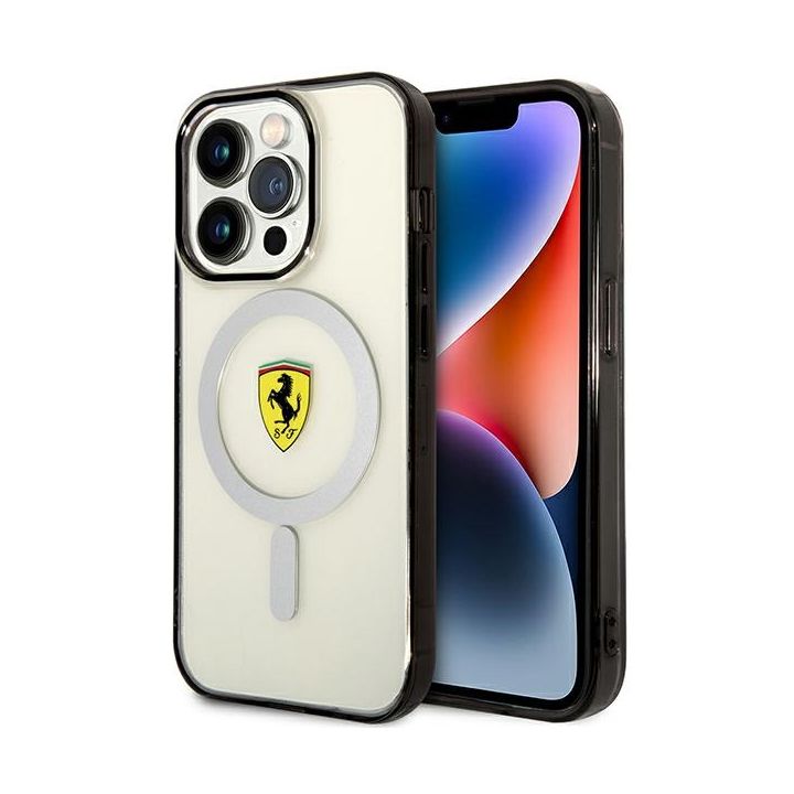 Ferrari FEHMP14LURKT iPhone 14 Pro 6,1" przezroczysty/transparent hardcase Outline Magsafe na NearMe.pl