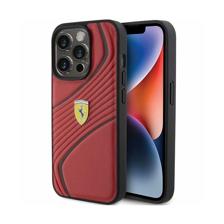 Ferrari FEHCP15LPTWR iPhone 15 Pro 6.1" czerwony/red hardcase Twist Metal Logo na NearMe.pl