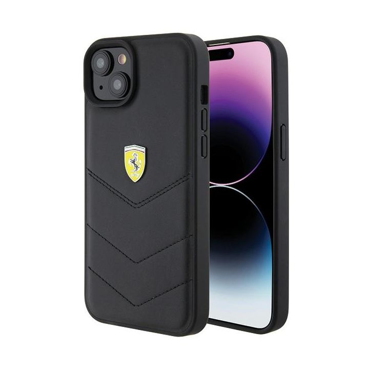 Ferrari FEHCP15MRDUK iPhone 15 Plus / 14 Plus 6.7" czarny/black hardcase Quilted Metal Logo na NearMe.pl
