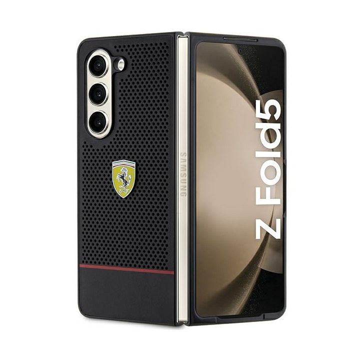 Ferrari FEHCZFD5PSEK Z Fold5 F946 czarny/black hardcase Perforated Line na NearMe.pl