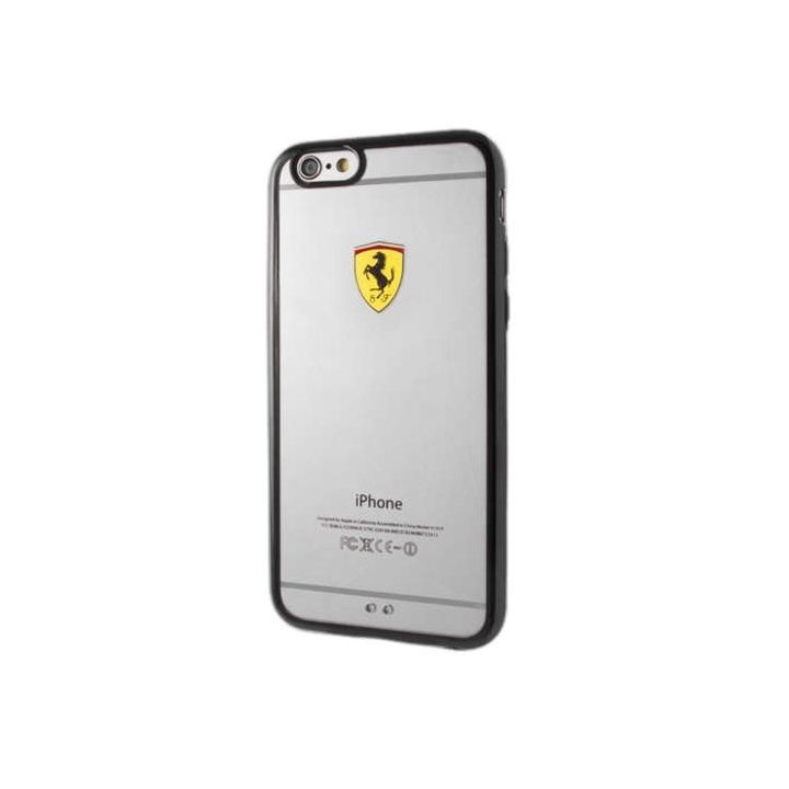 Ferrari Hardcase FEHCP6BK iPhone 6/6Sracing shield transparent black na NearMe.pl
