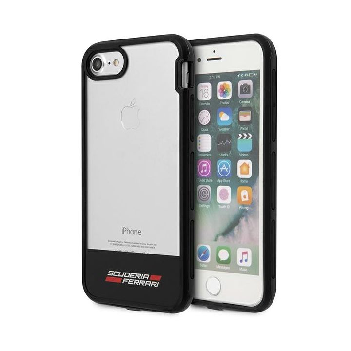 Ferrari Hardcase FEHCP7BISBK iPhone 7/8/SE 2020 / SE 2022  transparent black na NearMe.pl