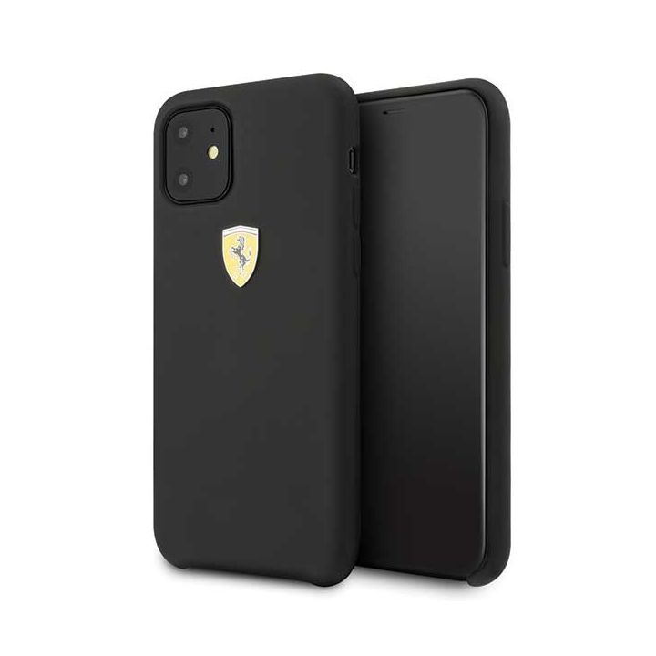 Ferrari Hardcase FESSIHCN61BK iPhone 116,1" / Xr czarny/black Silicone na NearMe.pl