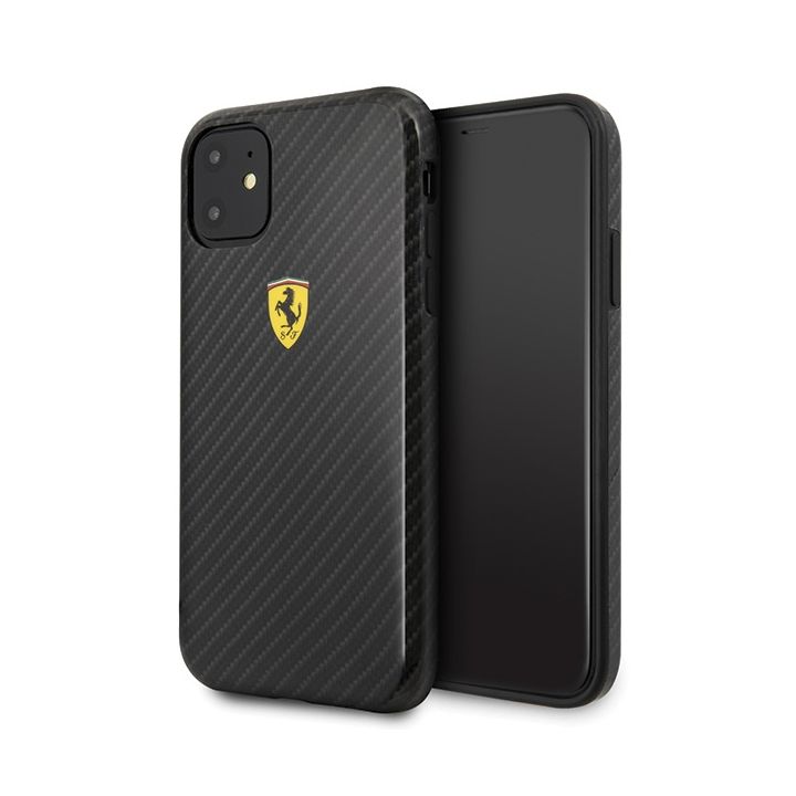 Ferrari Hardcase FESPCHCN61CBBK iPhone11 6,1" / Xr black/czarny On Track Carbon Effect na NearMe.pl