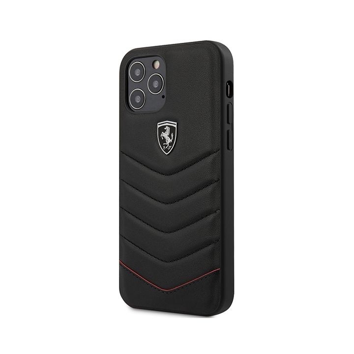 Ferrari FEHQUHCP12MBK iPhone12/12 Pro 6,1" czarny/black hardcase Off Track Quilted na NearMe.pl