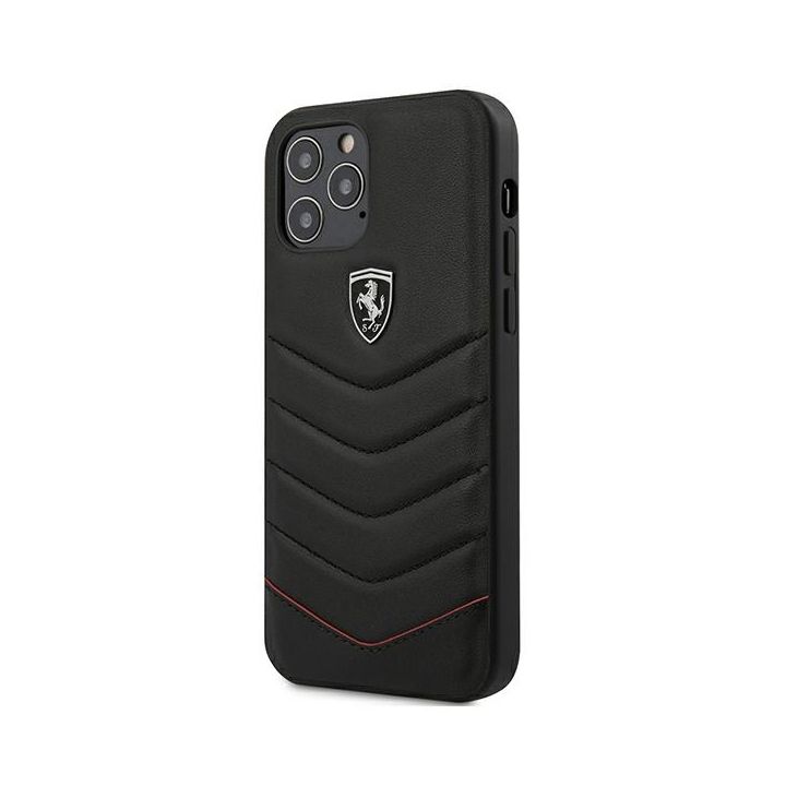 Ferrari FEHQUHCP12LBK iPhone12 Pro Max 6,7" czarny/black hardcase Off Track Quilted na NearMe.pl