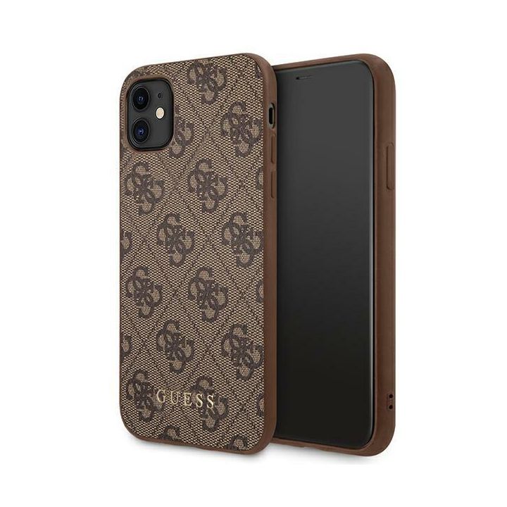 Guess GUHCN61G4GB iPhone 11 / Xr 6,1"brązowy/brown hard case 4G Collection na NearMe.pl