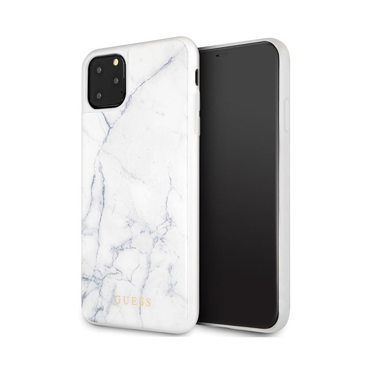 Guess GUHCN65HYMAWH iPhone 11 ProMax biały/white Marble na NearMe.pl