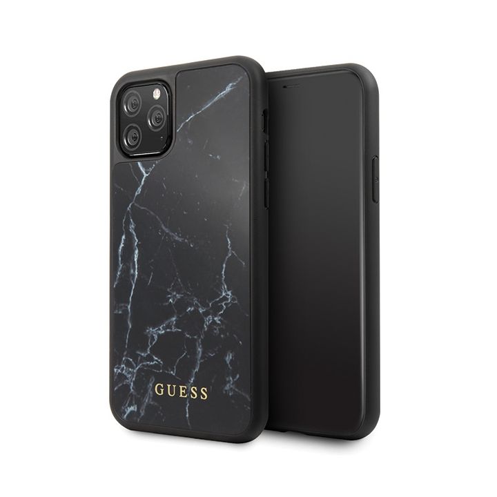 Guess GUHCN58HYMABK iPhone 11 Pro czarny/black Marble na NearMe.pl