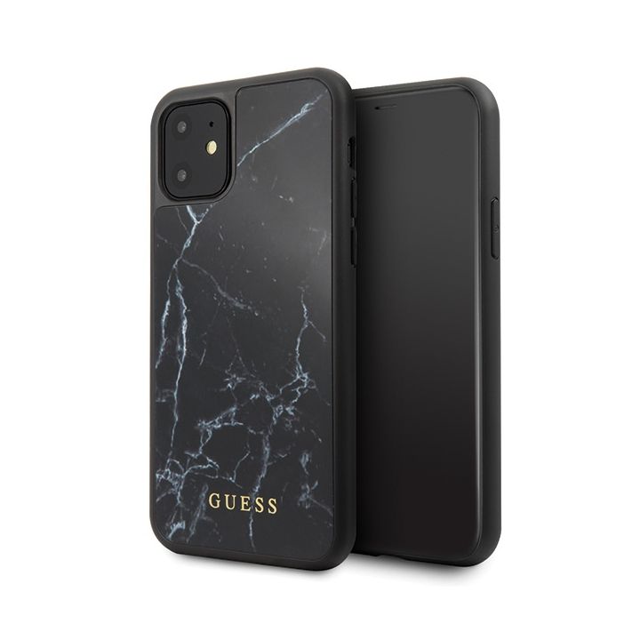 Guess GUHCN61HYMABK iPhone 11 6,1" / Xrczarny/black Marble Glass na NearMe.pl