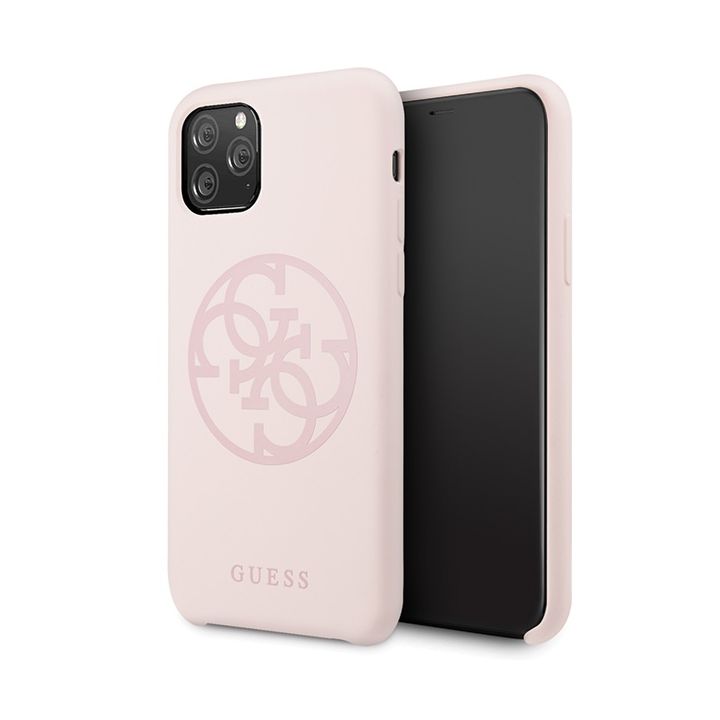 Guess GUHCN58LS4GLP iPhone 11 Prolight pink/jasnoróżowy hard case Silicone 4G Tone On Tone na NearMe.pl