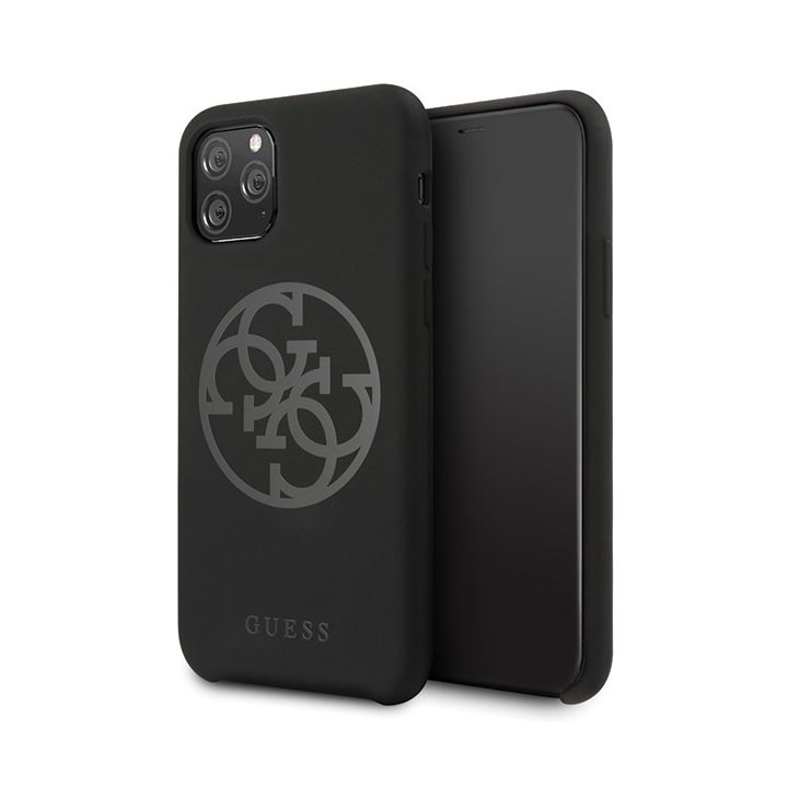 Guess GUHCN58LS4GBK iPhone 11 Problack/czarny hard case Silicone 4G Tone On Tone na NearMe.pl