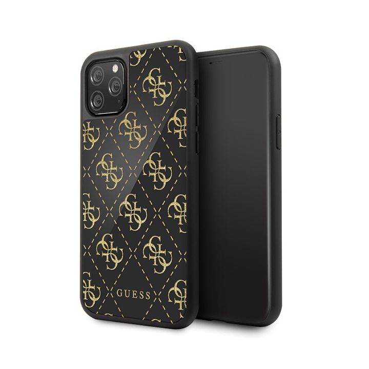 Guess GUHCN584GGPBK iPhone 11 Proczarny/black hard case 4G Double Layer Glitter na NearMe.pl