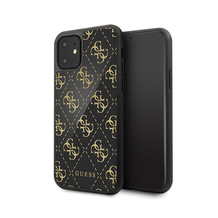 Guess GUHCN614GGPBK iPhone 11 6,1"/ Xr czarny/black hard case 4G Double Layer Glitter na NearMe.pl