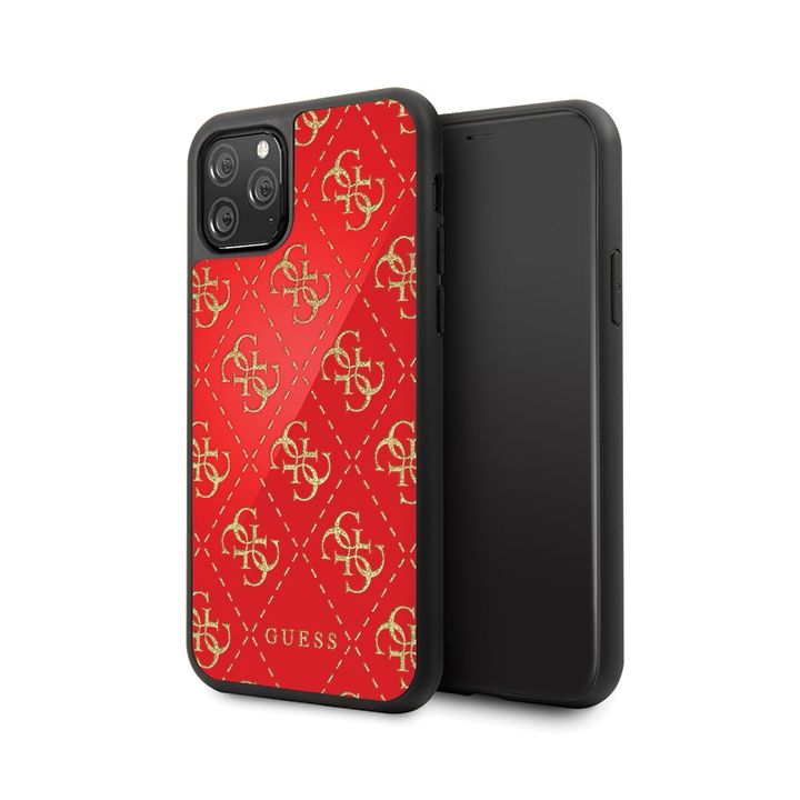 Guess GUHCN584GGPRE iPhone 11 Proczerwony/red hard case 4G Double Layer Glitter na NearMe.pl
