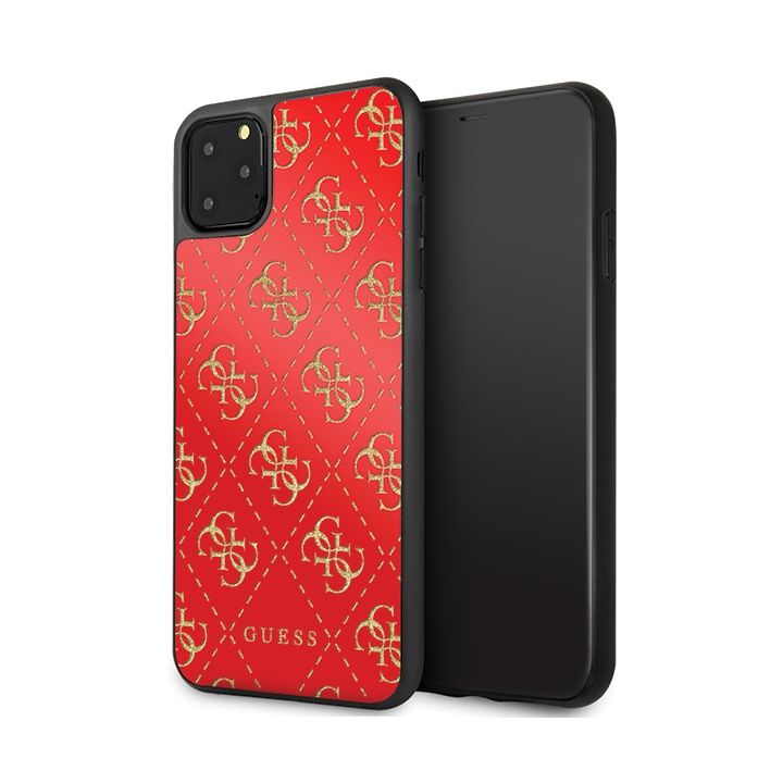 Guess GUHCN654GGPRE iPhone 11 Pro Maxczerwony/red hard case 4G Double Layer Glitter na NearMe.pl