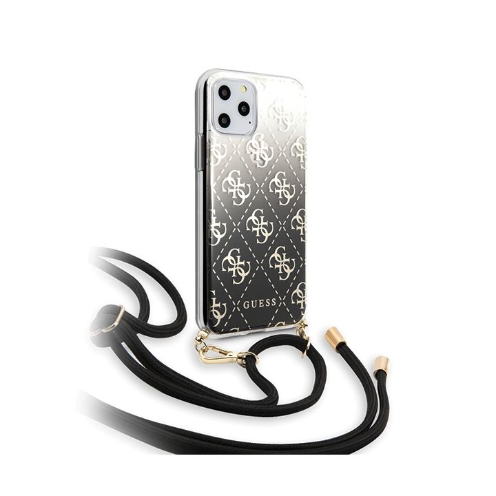 Guess GUHCN65WO4GBK iPhone 11 ProMax czarny/black hard case 4G Gradient na NearMe.pl