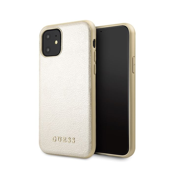 Guess GUHCN61IGLGO iPhone 11 6,1" / Xrzłoty/gold hard case Iridescent na NearMe.pl