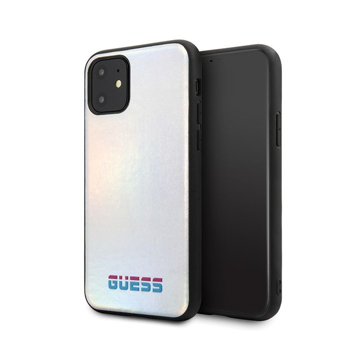 Guess GUHCN61BLD iPhone 11 6,1" / Xrsrebrny/silver hard case Iridescent na NearMe.pl