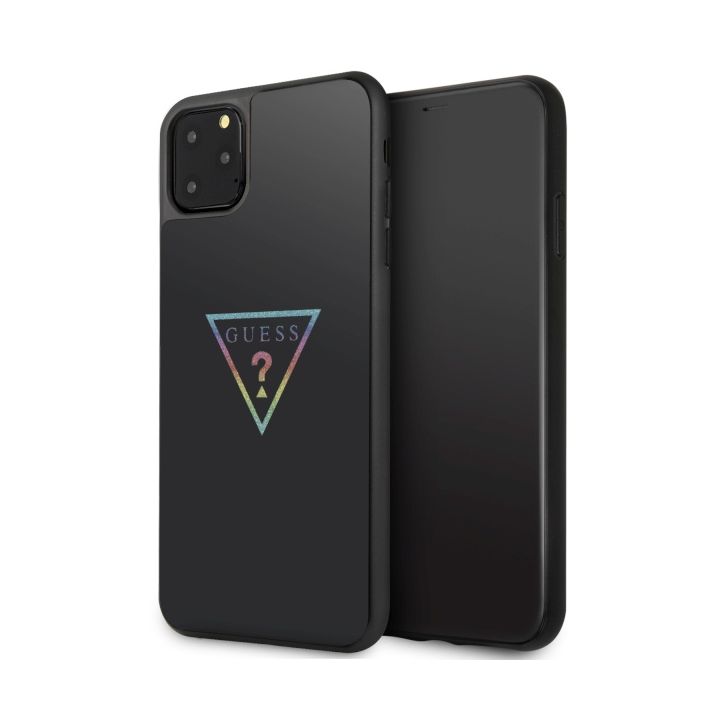 Guess GUHCN65TRMLBK iPhone 11 Pro Maxczarny/black hard case Triangle Glitter na NearMe.pl