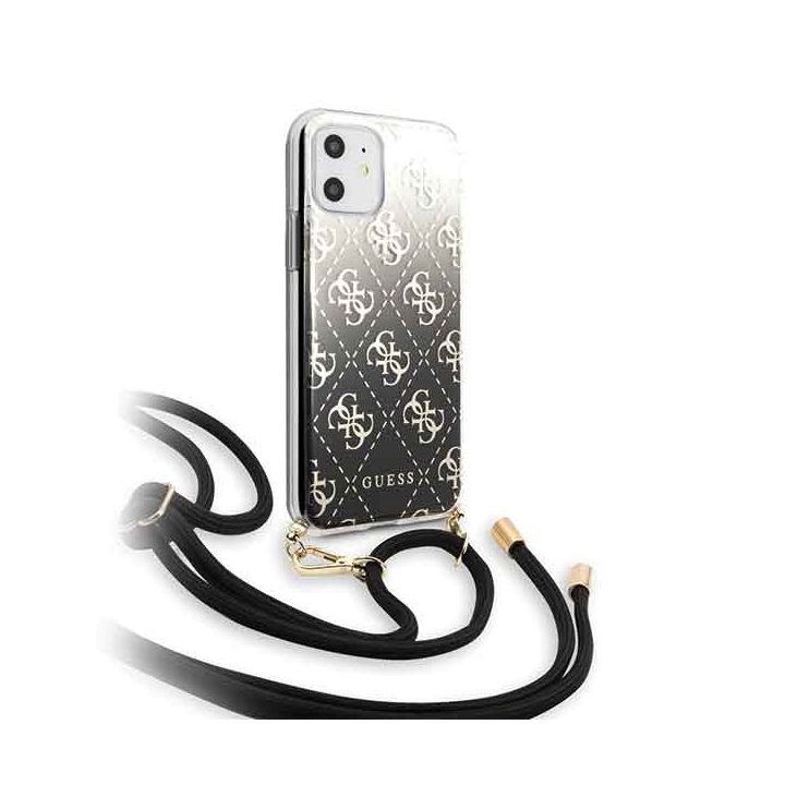 Guess GUHCN61WO4GBK iPhone 11czarny/black hard case 4G Gradient na NearMe.pl