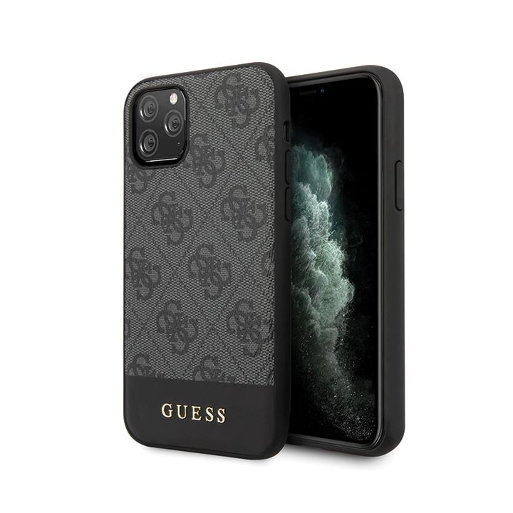 Guess GUHCN65G4GLGR iPhone 11 Pro Maxszary/grey hard case 4G Stripe Collection na NearMe.pl