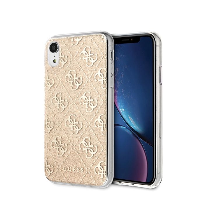 Guess GUHCI61PCU4GLGO iPhone Xrzłoty/gold hard case 4G Glitter na NearMe.pl