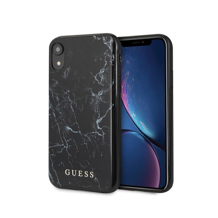 Guess GUHCI61PCUMABK iPhone Xrczarny/black Marble na NearMe.pl