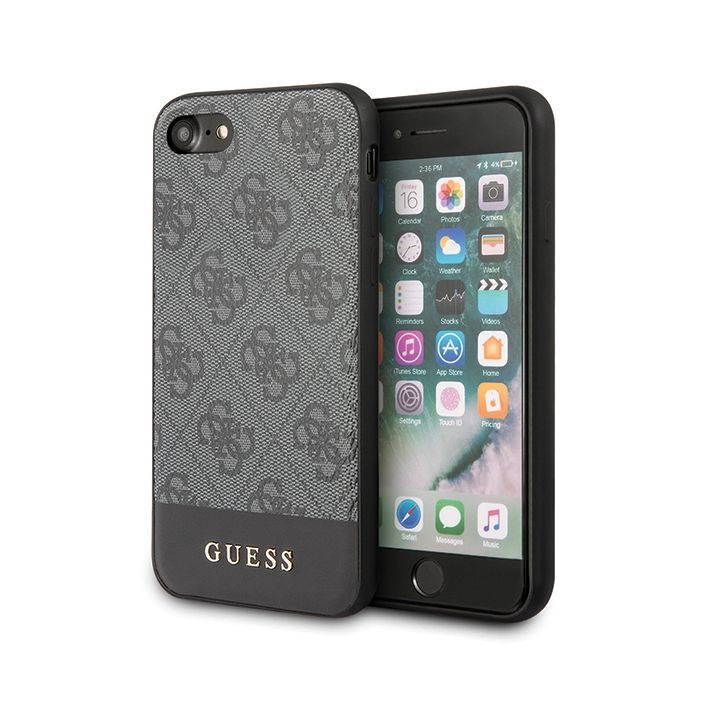 Guess GUHCI8G4GLGR iPhone 7/8/SE 2020/SE 2022 szary/grey hardcase 4G Stripe Collection na NearMe.pl