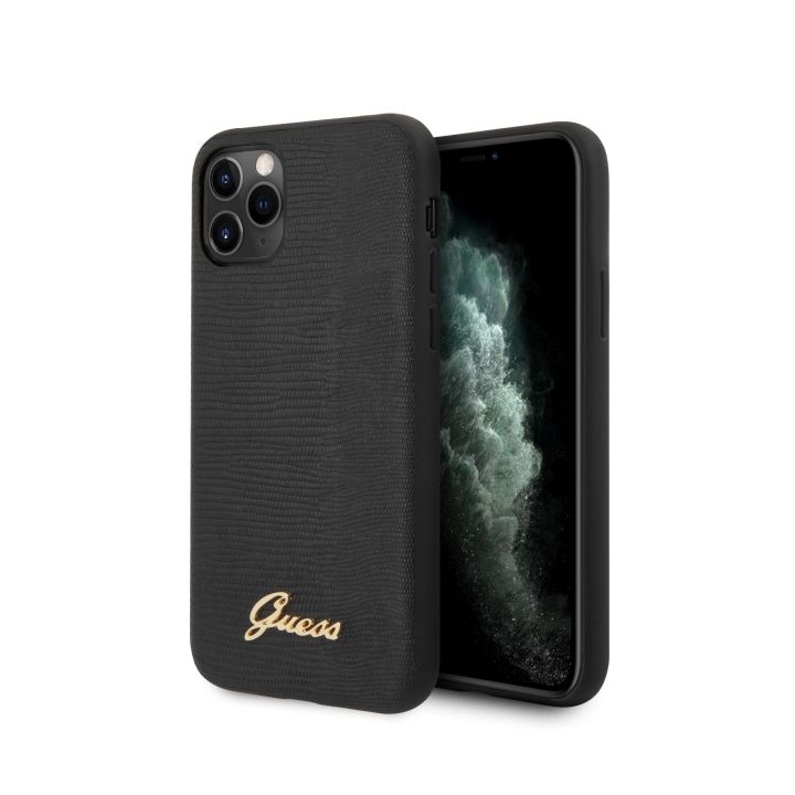 Guess GUHCN58PCUMLLIBK iPhone 11 Proczarny/black Lizard Collection na NearMe.pl